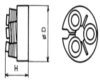 Gewinderolleisen, verstellbare Ausführung M 1,40 x 0,30